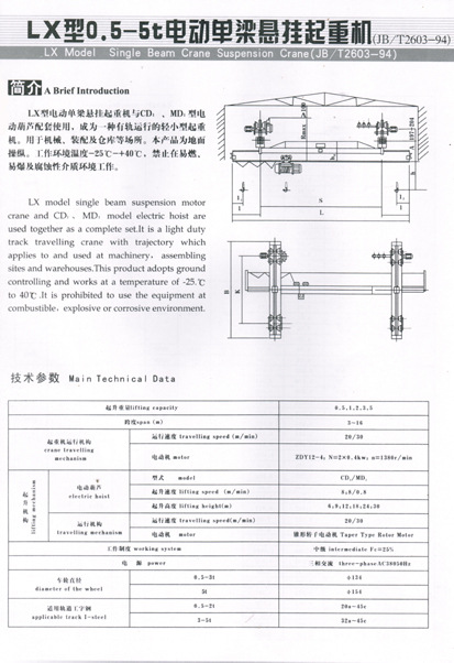泰沃机械欧式单梁桥式起重机(图1)